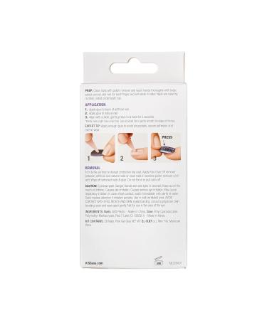 KISS Gel Fantasy Press On Nails - Sweet Jelly White Coffin Shape Long Size | 28 Nails & Glue Included | Perfect for International Shipping - Buy Online on GoSupps.com