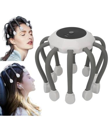 Appropriate electrical head massage devices with 5 massage modes and timing red LED light vibration huge scalp scratches fully automatic scalp massager for at home travel