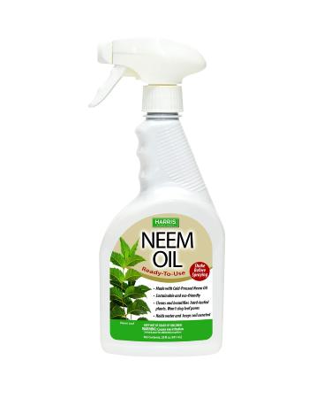 Harris Neem Oil Spray for Plants, Cold Pressed Ready to Use, 20oz