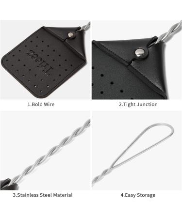 Trieez 17.5 Sturdy Leather Fly Swatter - Heavy Duty Bug Swatter for Flies, Bees, Mosquitoes - Rustic Design with Durable Metal Handle in Black - Buy Online on GoSupps.com