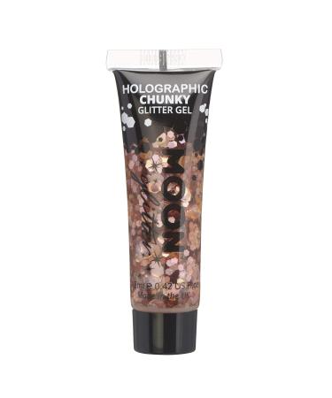 Moon Glitter Holographic Face & Body Chunky Glitter Gel Set - 6 Colors (Silver Pink Gold Rose Gold Blue Green) - 12ml - Perfect Gift for Glamorous Makeup Looks - Buy Online on GoSupps.com
