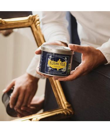 Kusmi Tea Anastasia Organic - Black Tea with Bergamot Lemon & Orange Blossom - 100g Metal Can (40 Cups) - International Shipping Available - Buy Online on GoSupps.com