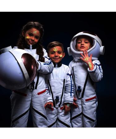 Outer Space Glow in the Dark Temporary Tattoos for Kids - 14 Sheets, Luminous & Waterproof, Party Favors & Birthday Bag Filler - Buy Online on GoSupps.com