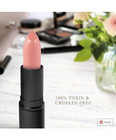Luxury by Sofia All Natural Semi Matte Lipstick - Moisturizing & Non Toxic Lip Color | Vegan & Long Lasting Makeup for Women (7 Shades) - Buy Online on GoSupps.com