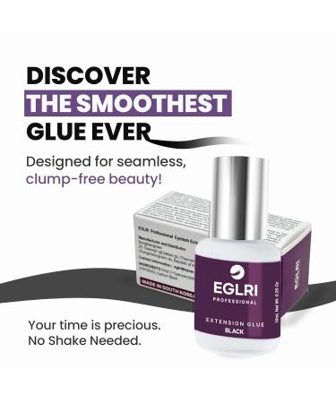 Buy Professional Eyelash Extension Glue - Fast Drying 1-3 Sec Super Strong & Sensitive Formula - Black 0.35 oz for Pros - Buy Online on GoSupps.com
