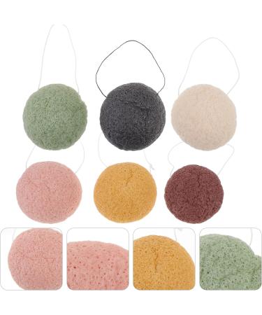 Buy EXCEART 6pcs Konjac Face Wash Sponges - Eco-Friendly Cleansing Makeup Remover Wipes - Assorted Colors for Skincare & Beauty - Buy Online on GoSupps.com