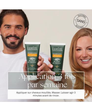 Lux ol - Shampooing Antichute Progressive - R duit Chute De Cheveux de 40%* - ge H r dit Cheveux Clairsem s - 96% Ingr dients Origine Naturelle - Volume & R sistance - Fabriqu En France - 200ml - Buy Online on GoSupps.com