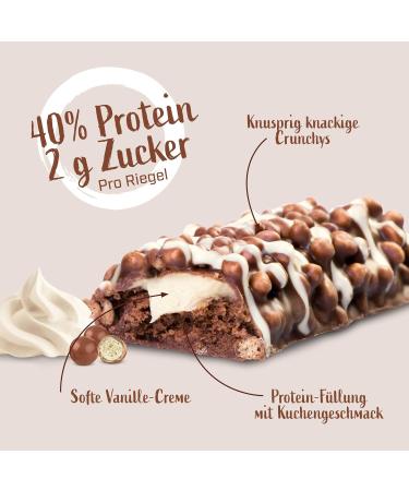 Energybody Superbar Protein Bar 24x50g High Protein 40% Low Carb 2g Sugar Crispy Cake Healthy Snack Option - Buy Online on GoSupps.com