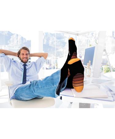 Physix Gear Compression Socks 20-30 mmhg - Men & Women - Athletic Fit for Running, Nurses, Shin Splints, Travel, Pregnancy - XXL Black - Orange - Buy Online on GoSupps.com