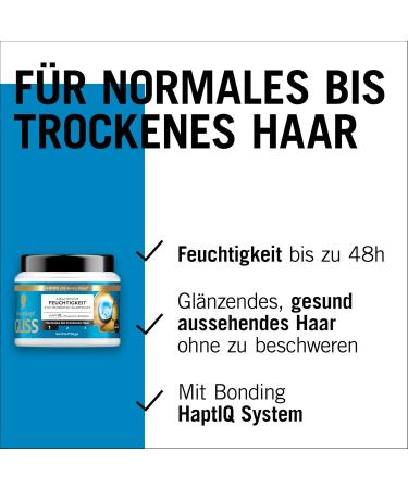 Gliss Aqua Revive 4 in 1 Moisturizing Treatment (400 ml) with HAPTIQ System and Hyaluronic Acid for a Hydrated Hair Feel Hair Mask for Normal to Dry Hair - Buy Online on GoSupps.com