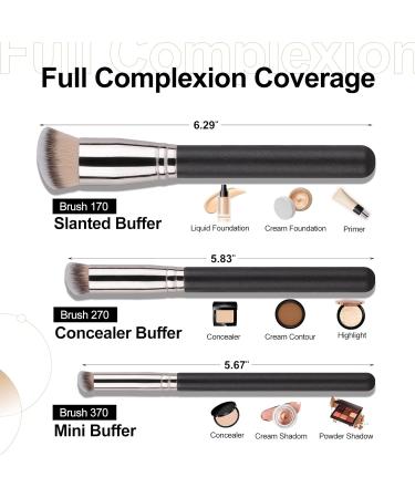 Foundation & Concealer Kabuki Brush Set for Flawless Makeup Application - Buy Online on GoSupps.com