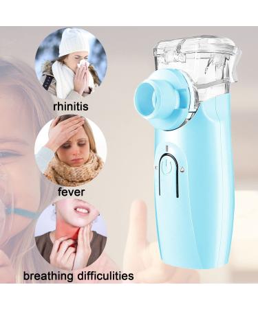 MAYLUCK Handheld Portable Ultrasonic Nebuliser for Baby Kids Adults - Blue - Buy Online on GoSupps.com