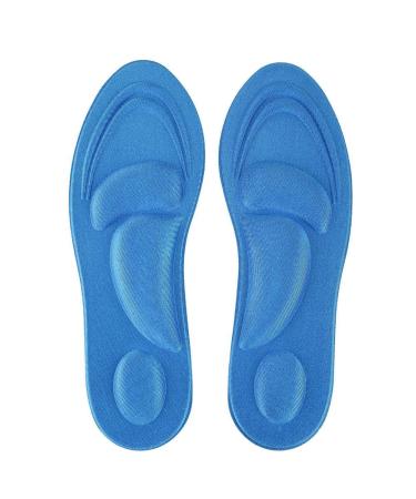 Orthotic Arch Support Insole Flat Feet Memory Foam Shoe Pad Plantar Fasciitis Comfort Accessory(Women-Blue)