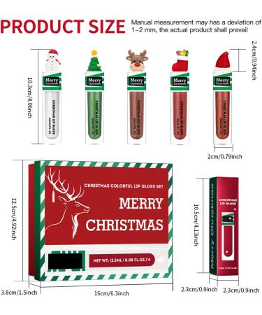 Lot de 6 rouges l vres hydratants mats pour No l - Brillant l vres color - Imperm able - Tint - Buy Online on GoSupps.com