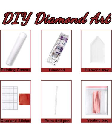 CAEJCCL 5D Diamond Painting Kits Nail Salon Paint by Number Full Round Drill Diamond Art for Adults Decoration and Recreation 12x16 Inches - Buy Online on GoSupps.com