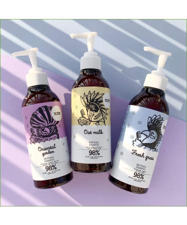 YOPE Champ | For grassy hair | Sal marina | Aloe Vera Gel | Regula la secreci n de sebo | Limpia | 98% Natural Ingredients | Formula Vegana | Oriental Garden | 300ml - Buy Online on GoSupps.com
