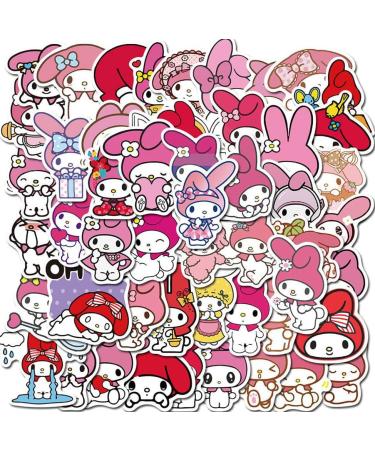 Kawaii Kuromi Melody Vinyl Waterproof Sticker 200 PCS - Water Bottle, Skateboard, Scrapbook, Guitar - Adult & Kids Sticker Set - Buy Online on GoSupps.com