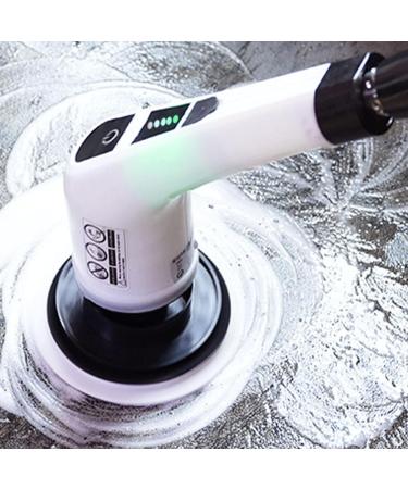 Cordless Cleaning Brush - Electric Rotating Scrubber for Bathroom Cleaning 2-Speed Modes Electric Rotating Cleaner Brush with Retractable Handle and Replaceable Heads - Buy Online on GoSupps.com