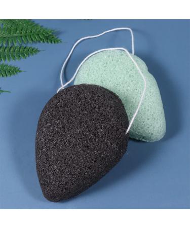FRCOLOR 12 Pcs Natural Makeup Remover & Face Washing Sponges - Bamboo Charcoal | Gentle Cleaning Pads & Applicators - Buy Online on GoSupps.com