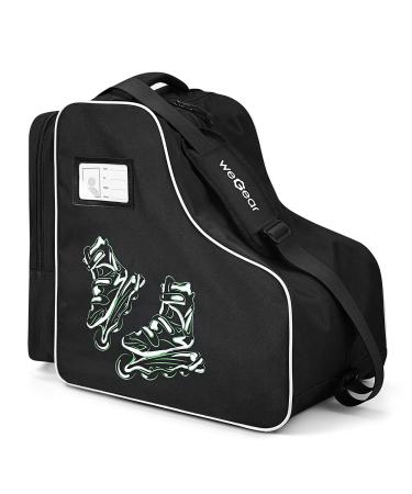 CELLGEAR Roller Skate Bag,Waterproof Ice Skate Bag Inline Skate Bag with Adjustable Shoulder Strap for Kids and Adults black
