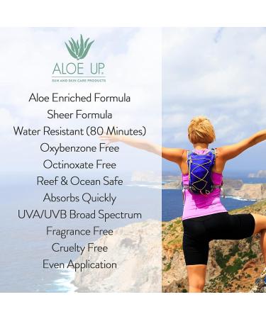 Aloe Up Sport SPF 15 Sunscreen Continuous Spray - 6oz Sunblock with Aloe | UVA/UVB Protection | Quick-Drying Formula - Buy Online on GoSupps.com