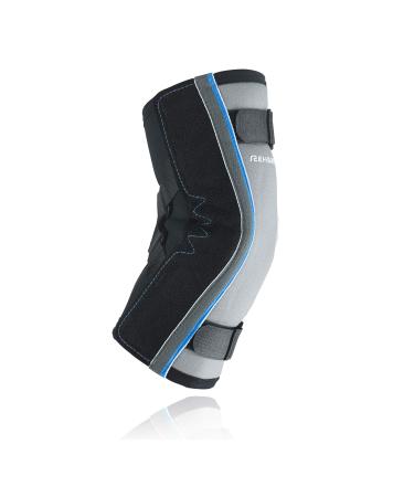 Rehband Hyper-X Elbow Support - Grey & Black (X-Large) | International Shipping Available - Buy Online on GoSupps.com