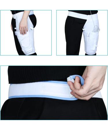 Catheter Leg Bag Holder with Waist Belt - Washable & Durable Foley Leg Bag Sleeve for Urine Incontinence - Medium Size - Buy Online on GoSupps.com