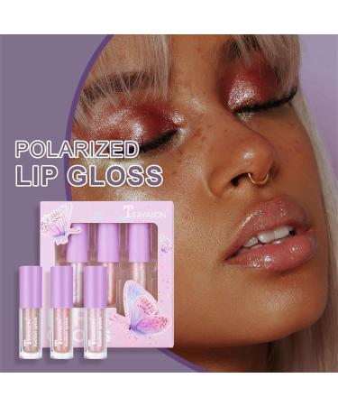 Buy Diamond Shiny Luminous Non-Stick Lip Gloss - Waterproof Glitter Liquid Lipstick in 3 Colors | Long-lasting Metallic Matte & Glossy Finish - Buy Online on GoSupps.com