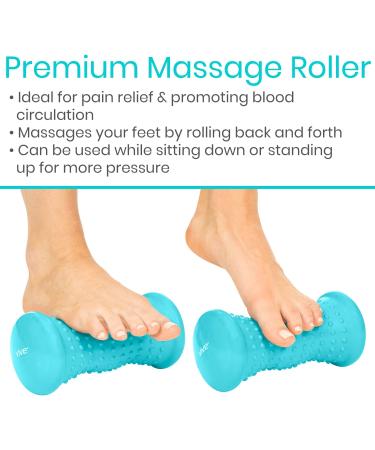 Vive Massage Ball Set (4 Piece) - Foot Pain Hot Cold Therapy Kit for Plantar Fasciitis, Heel Spur, Sore Muscles - Trigger Point Relief for Back, Arm, Neck, Shoulder, Leg - PT Spike Massager Included - Buy Online on GoSupps.com