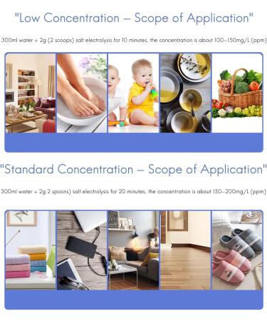 ZEELYDE Sodium Hypochlorite Generator Disinfectant Water Generator Suitable for Household Cleaning and Pollution Prevention - Buy Online on GoSupps.com