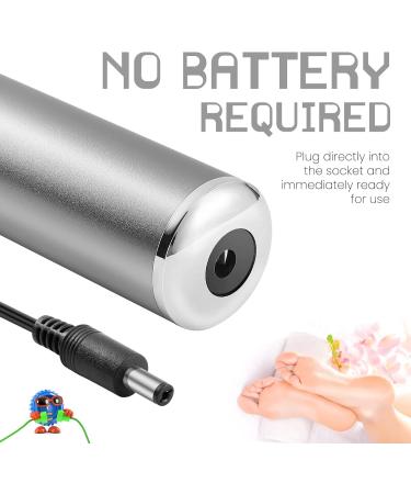 Electric Corneal Remover - Adjustable Speed Foot Care with 60 Sandpaper Pads for Dry & Cracked Feet - Gray - Buy Online on GoSupps.com