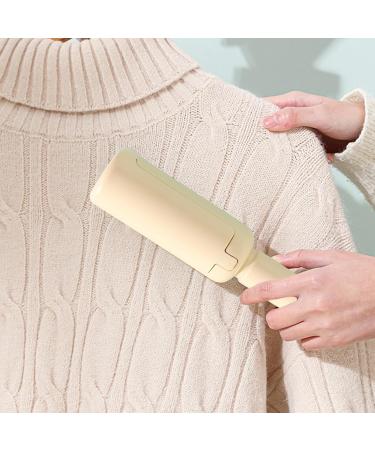 Portable Pet Hair Remover Roller - 100g Reusable Lint Roller for Couch Car Carpet & Furniture - Efficient Pet Hair Removal Tool in Yellow - Buy Online on GoSupps.com