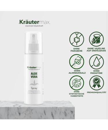 Aloe Vera Spray - Natural Cosmetics for After Sun & Refreshing Relief | 3 x 100ml - International Shipping - Buy Online on GoSupps.com