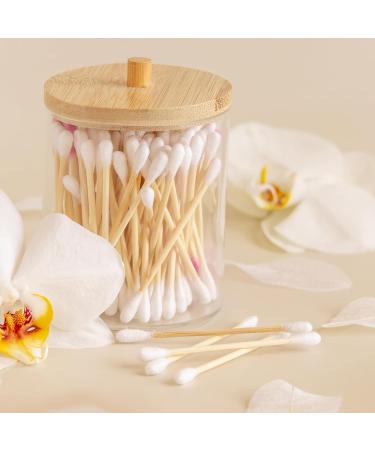 Eco-Friendly Bamboo Cotton Swabs - 100 White Pieces for Sustainable Living - Buy Online on GoSupps.com