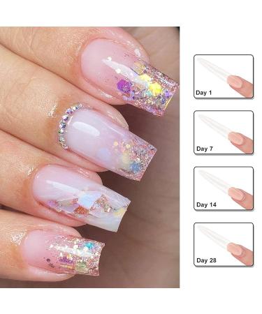 VNICESLI 4-Piece Gel Nail Polish Set | 7-in-1 Assembly Gel & Builder Base Gel for Perfect UV/LED Nails - Clear & Nude Shades - Buy Online on GoSupps.com