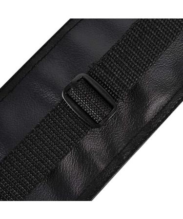 MIQ Black Leatherette Pool Cue Case - Billiard Stick Storage Bag for 1/2 Snooker Rod - Buy Online on GoSupps.com