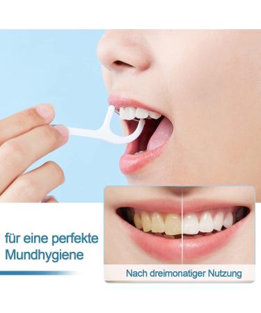 Kwokwei 300 pcs Dental Floss Sticks - Interdental Flossers with Handle for Family & Travel - Disposable Tooth Cleaner for Effective Dental Care - Buy Online on GoSupps.com