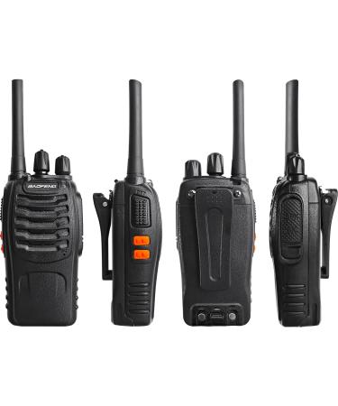 BaoFeng Walkie Talkies Long Range Rechargeable Walkie Talkie Set Portable Handheld 16Channels Two Way Radio with Earpiece 3 pcs - Buy Online on GoSupps.com