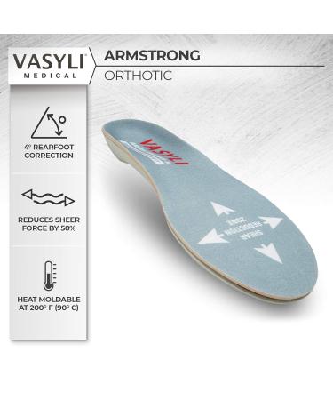Vasyli Armstrong II Orthotic for Sensitive Feet - Large Diabetic Insoles Shock-Absorbing Heat Moldable Reduces Shear Forces - Buy Online on GoSupps.com