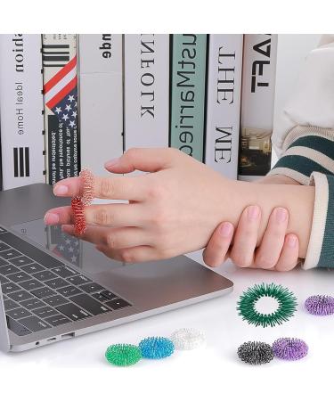 10-Piece Acupressure Ring Set | Finger Massage Rings for Stress Relief & Improved Blood Circulation - Buy Online on GoSupps.com