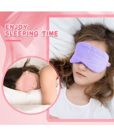 SATINIOR 12 Pack Plush Faux Fur Eye Masks for Sleeping - Blindfold for Girls and Adults - Multiple Colors Available - Buy Online on GoSupps.com