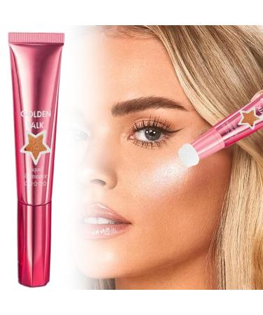 Liquid highlighter makeup liquid highlighter - 18ml lightweight moisturizing makeup highlighter - Long-lasting glossy makeup cream for eyes cheeks nose  - Buy Online on GoSupps.com