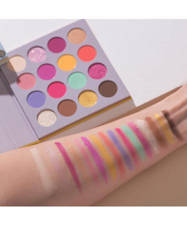 BestLand 4-in-1 Color Board Eyeshadow Palette - Glitter, Metallic, Matte, Shimmer | Highly Pigmented and Easy to Blend | Natural Ultra Eye Shadow Powder (Color Twist) - Buy Online on GoSupps.com