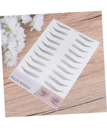  Ipetboom Ipetboom Eyebrow Stickers Eyebrow Transfers Kit for Artificial Brows Easy to Apply for Men and Women Black - Buy Online on GoSupps.com