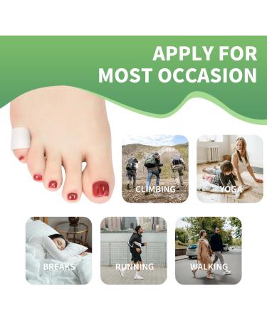Silicone Toe Protectors - 14 Pack Gel Pinky Toe Covers for Blisters Corns & Calluses | Comfort for Men & Women - Buy Online on GoSupps.com