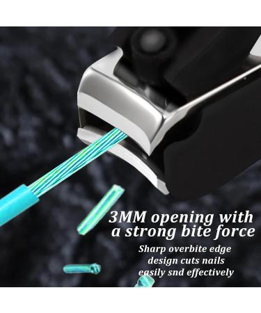 High-Quality Stainless Steel No Splash Nail Clipper with Collecting Container | Perfect for Fingernails & Toenails - Built-in File Included! - Buy Online on GoSupps.com