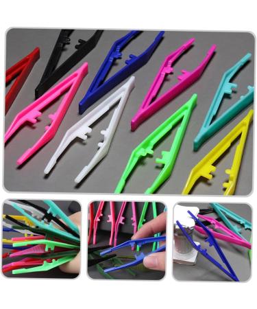 Healeved 120 STK Eyebrow Tweezers - Portable Plastic Tweezettes Makeup Tool Kit for Perfect Eyebrows - Buy Online on GoSupps.com