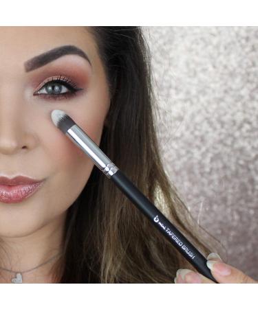 Kabuki Concealer Brush Under Eye - Beauty Junkees Mini Tapered Blending Brush for Undereye Makeup - Vegan Synthetic Bristles - Buy Online on GoSupps.com