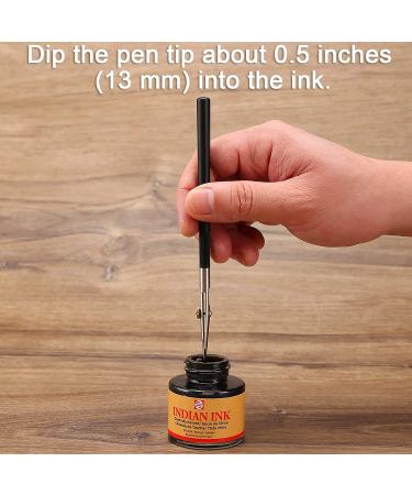 LOONENG Ruling Pen for Masking Fluid - Ideal for Cartography, Calligraphy, and Fine Line Drawing | Compatible with Drawing Ink, Indian Ink, and Gouache Black - Buy Online on GoSupps.com