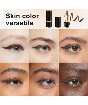 KHDULQ 2 pieces eye pencil eyeliner waterproof matte QuickDry eyeliner waterproof dirtrepellent long lasting liquid eyeliner quickdrying for eye makeup makeup women brown - Buy Online on GoSupps.com
